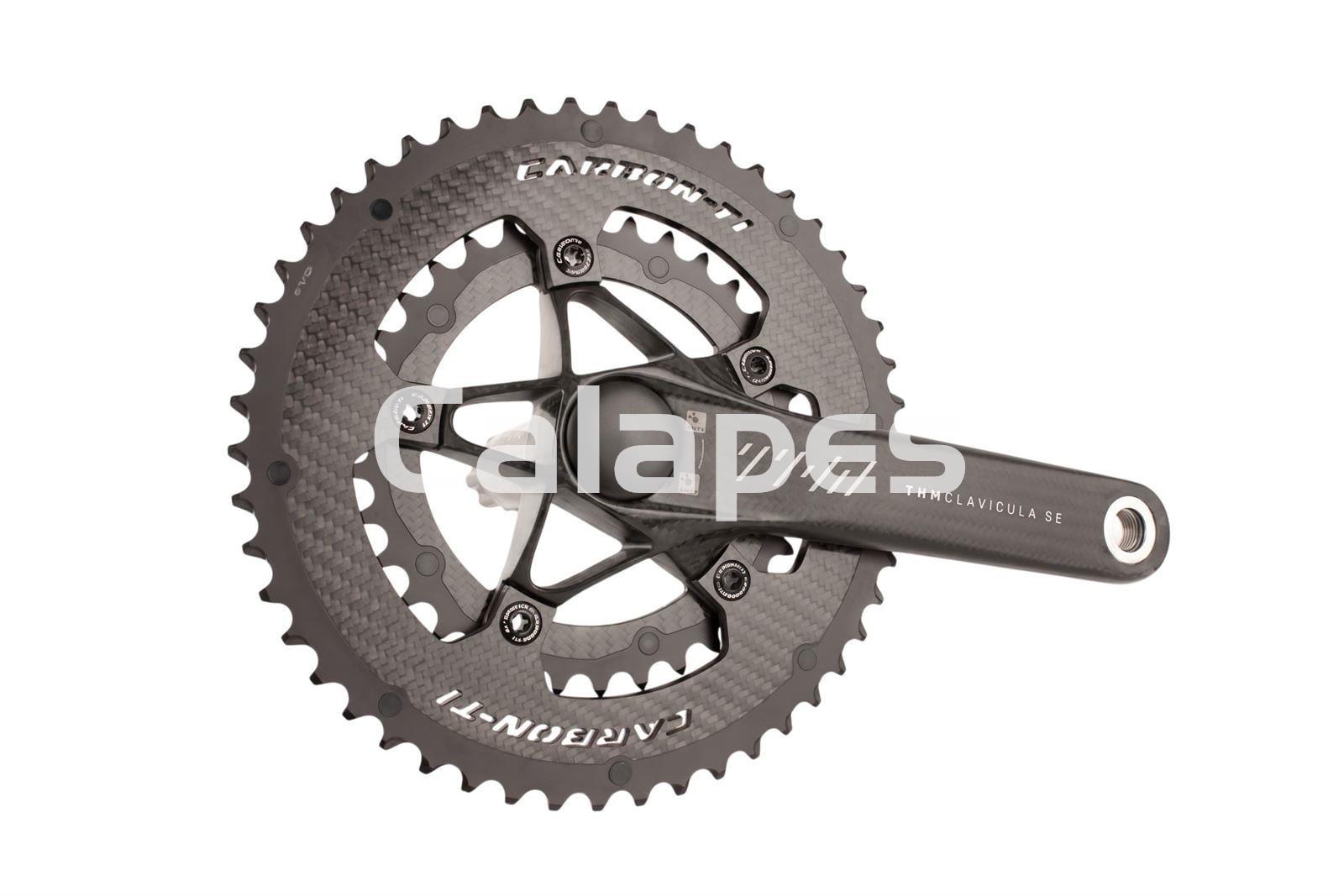 Bielas THM Clavicula SE Carbon Powermeter + Carbon-Ti X-CarboRing - Imagen 1