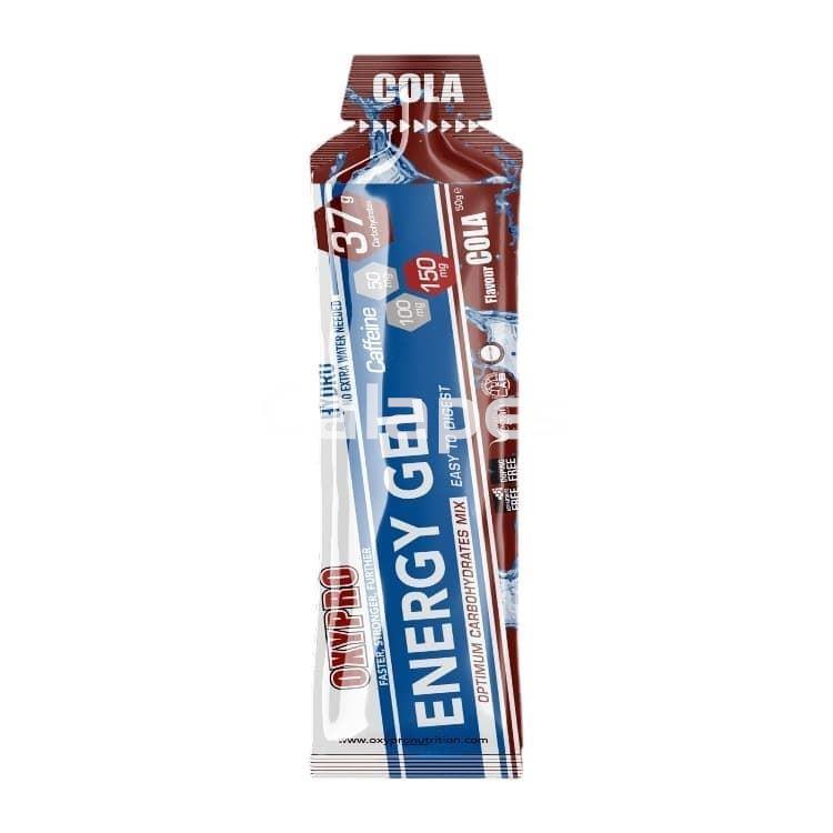 Caja de 30 unidades de Oxypro Energy Gel Cola con 150 mg de Cafeína - 30 geles x 50 gr - Imagen 1