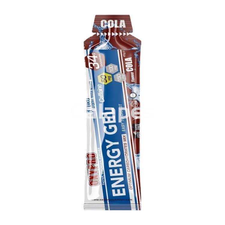 Caja de 30 unidades Oxypro Energy Gel Cola con 50 mg de Cafeína - 30 geles x 50 gr - Imagen 1