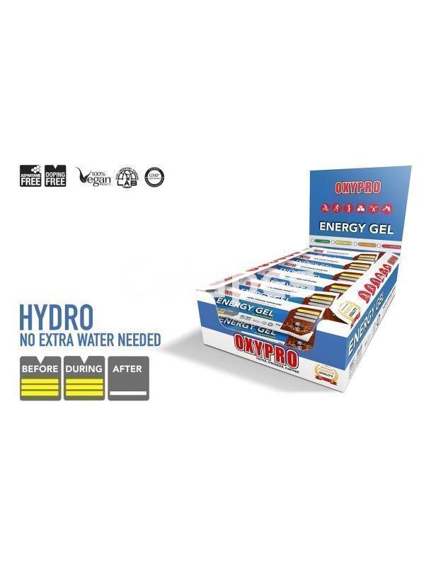 Caja de 30 unidades Oxypro Energy Gel Cola con 50 mg de Cafeína - 30 geles x 50 gr - Imagen 2