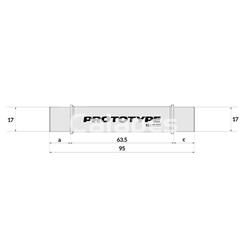 Eje PROTOTYPE Buje F – 100 (17 x 95 x 63.5) SP DISC CL - Imagen 1