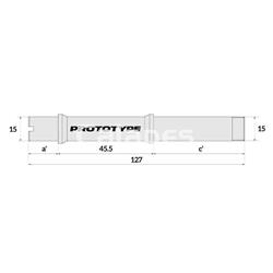 Eje PROTOTYPE Núcleo T – 135/142 (15 x 127 x 45.5) SP DISC CL - Imagen 1