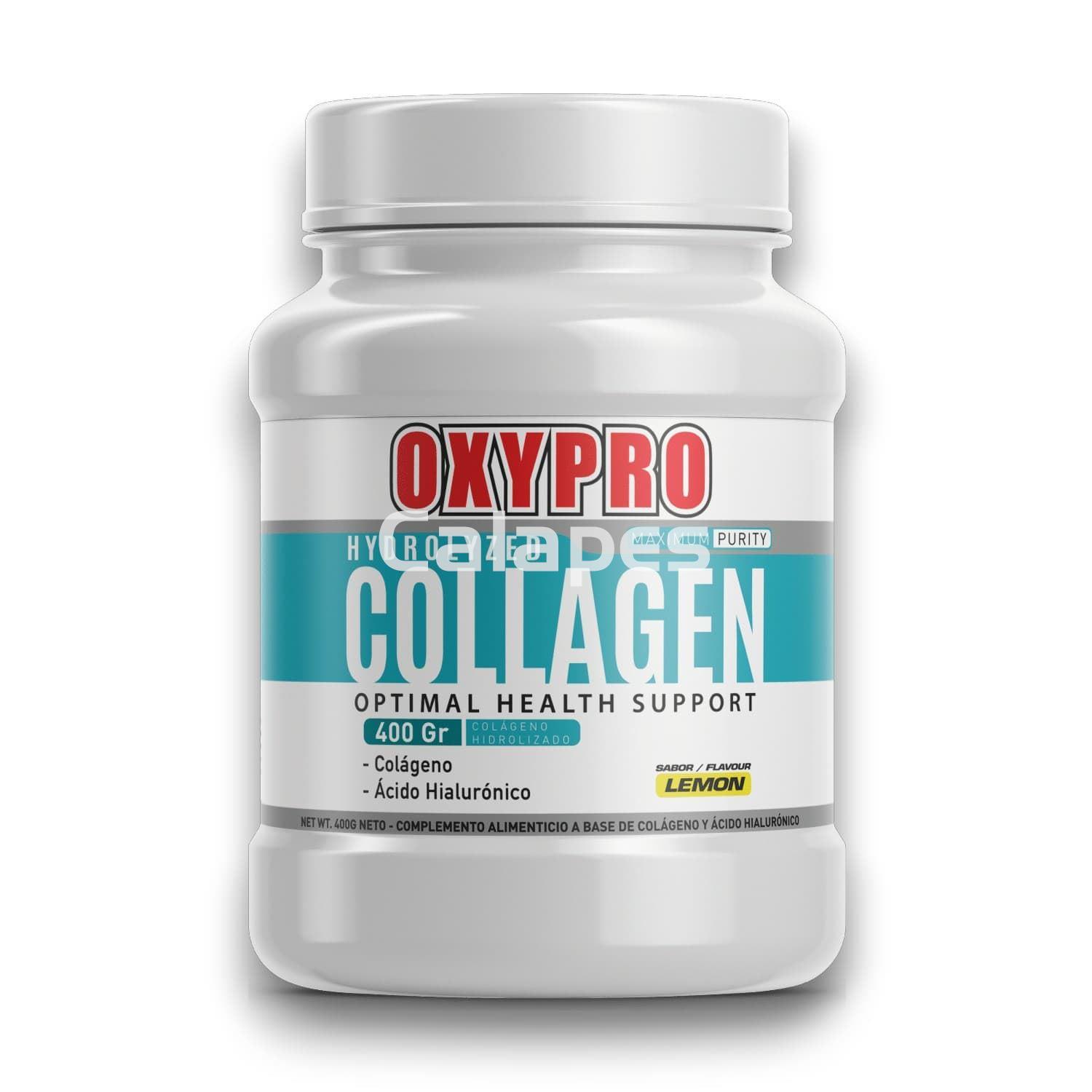 Oxypro Colágeno hidrolizado 400gr con ácido hialurónico y magnesio - Imagen 1