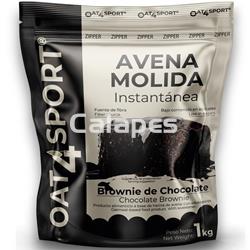 Oxypro OAT4SPORT  Avena integral molida 1kg sabor Brownie de chocolate - Imagen 1