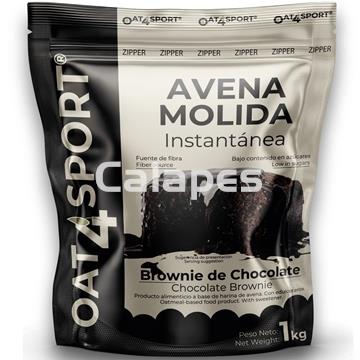 Oxypro OAT4SPORT  Avena integral molida 1kg sabor Brownie de chocolate - Imagen 1