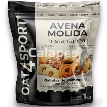 Oxypro OAT4SPORT  Avena integral molida 1kg sabor Galletas de mantequilla - Imagen 1