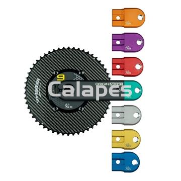 Potenciómetro SRM Origin PM9, Cybrei Aero Chainrings, Aero Aluminium, SRAM Dub - Imagen 1